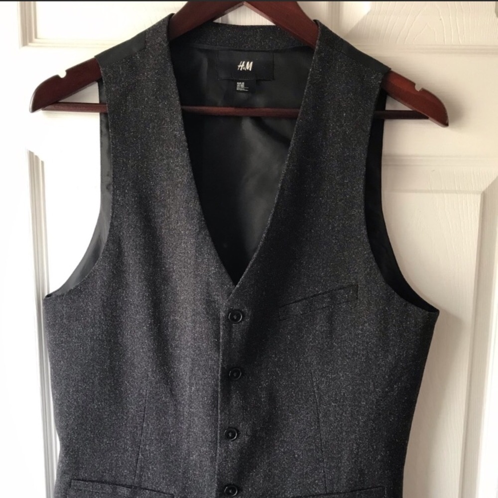 H&M Charcoal Vest-38R
